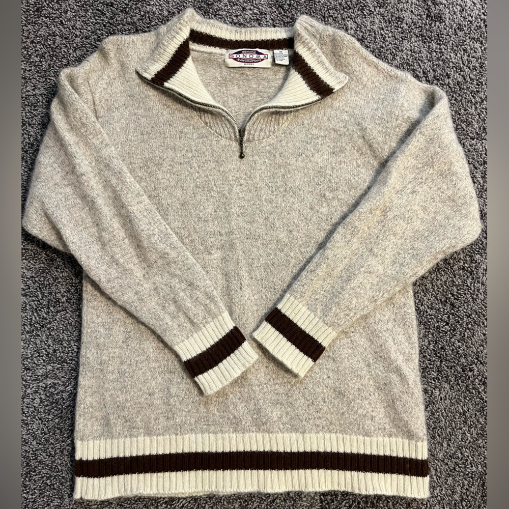 Genuine Sonoma Jean Company wool quarter zip